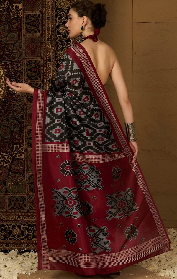 Silk Blend Ikat Sarees