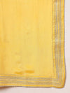 Corn Yellow Keyhole Neck Kurta Sharara Set with Dupatta - Mahukaa